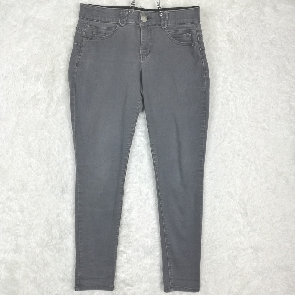 Democracy Womens Jeans "Ab"solution Skinny Denim Gray Wash Mid Rise‎ 8
